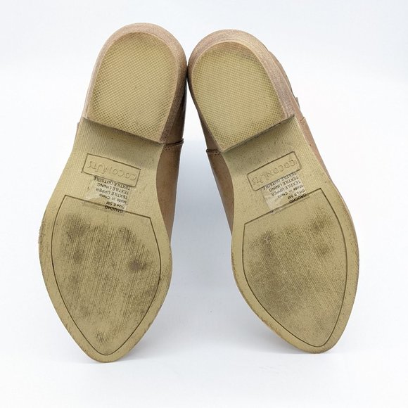 Coconuts by Matisse Tan Faux Leather Gaucho Cowboy Boots Size 6.5 - Picture 2 of 9